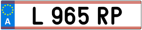 Trailer License Plate